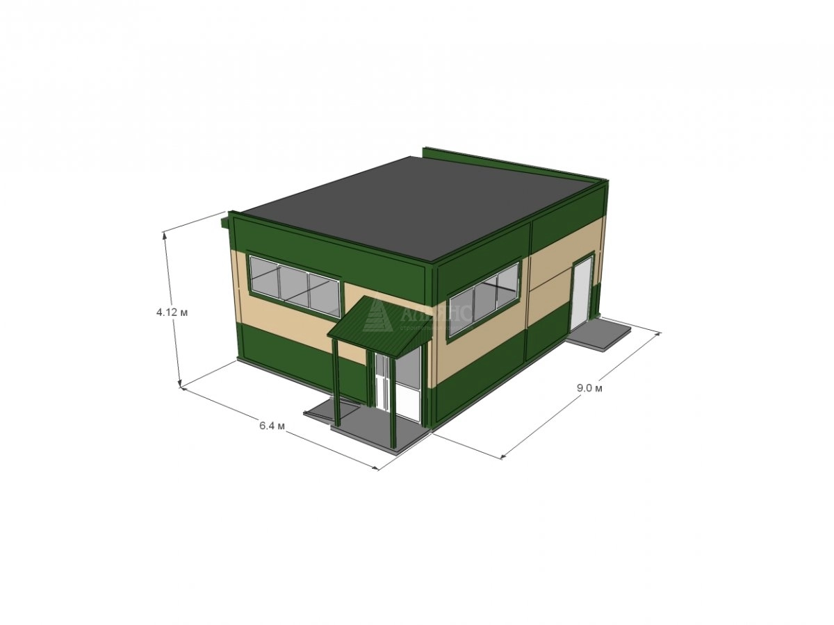 3D визуализация Павильон из сэндвич-панелей - фото 7