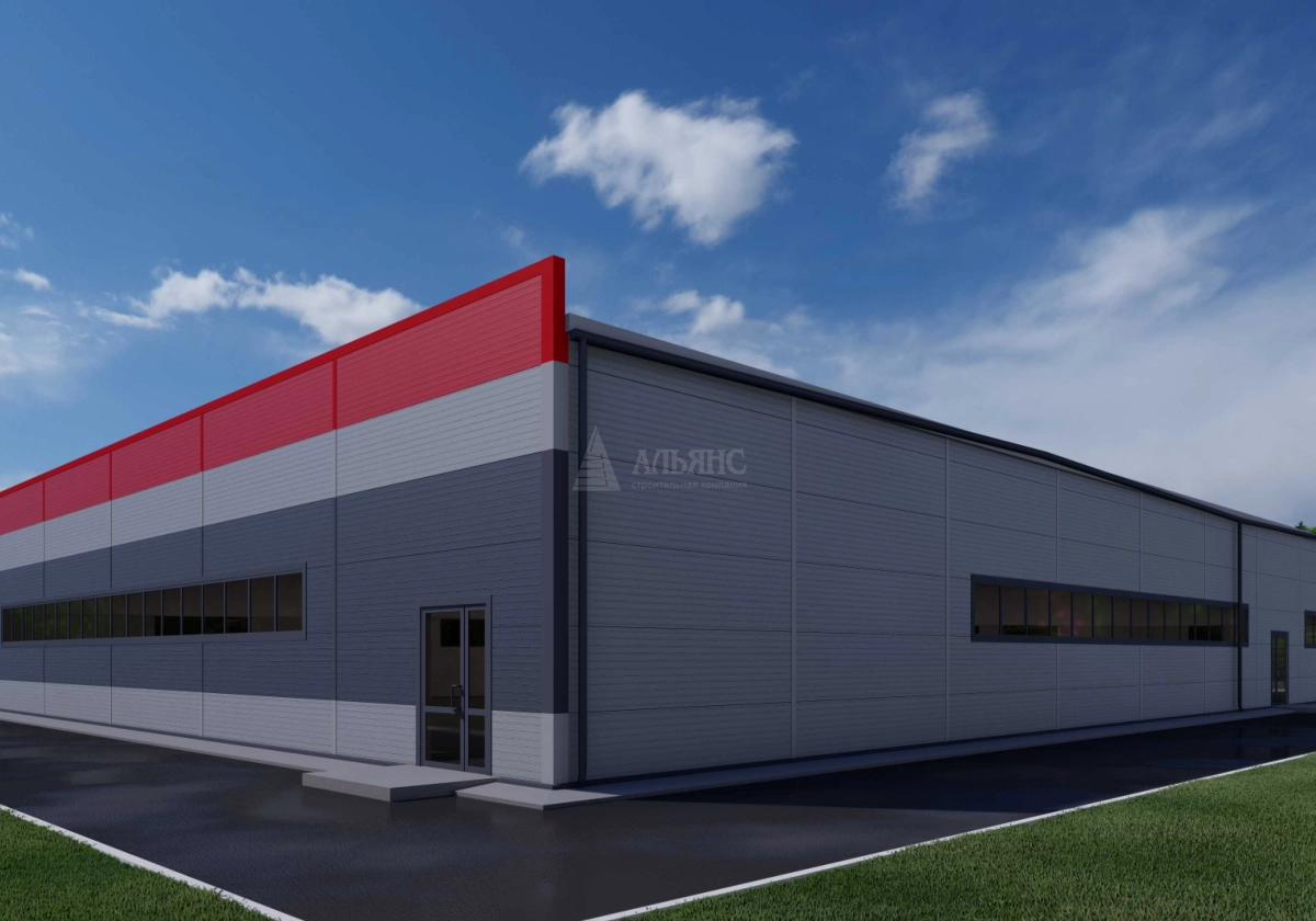 3D визуализация Магазин из сэндвич-панелей - фото 3