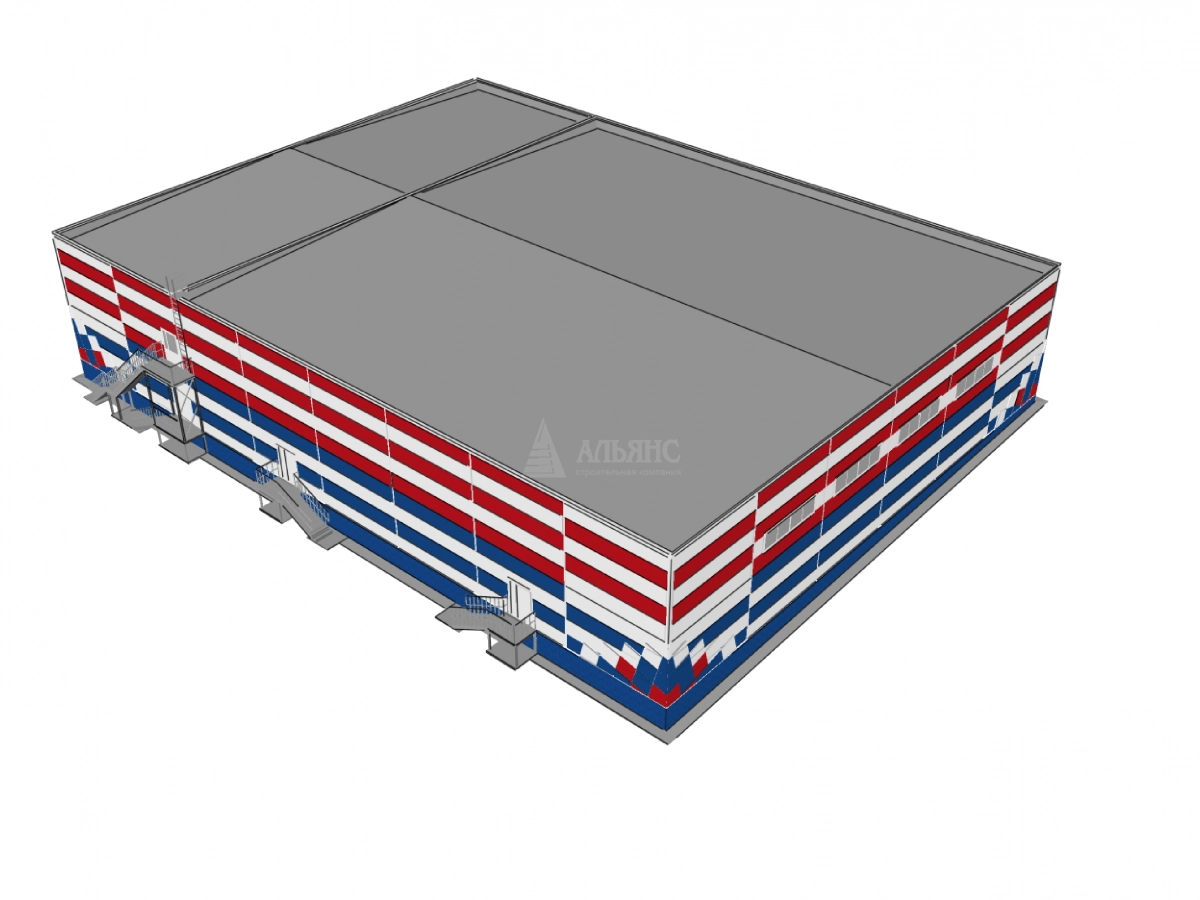 3D визуализация Магазин из сэндвич-панелей - фото 15