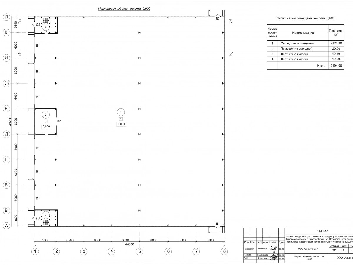 Планировка Склад-ангар из сэндвич-панелей -  фото 5
