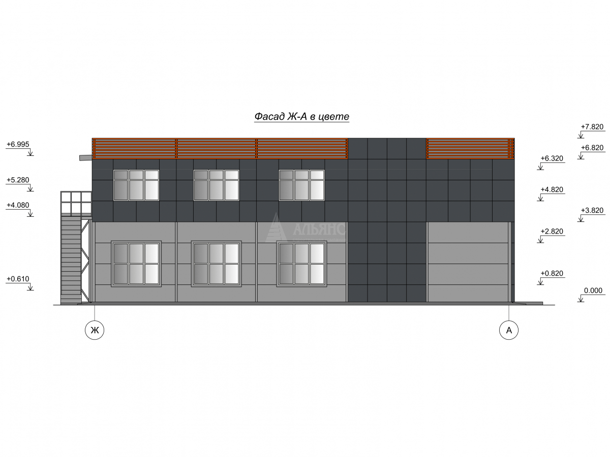 3D визуализация Магазин из сэндвич-панелей - фото 3