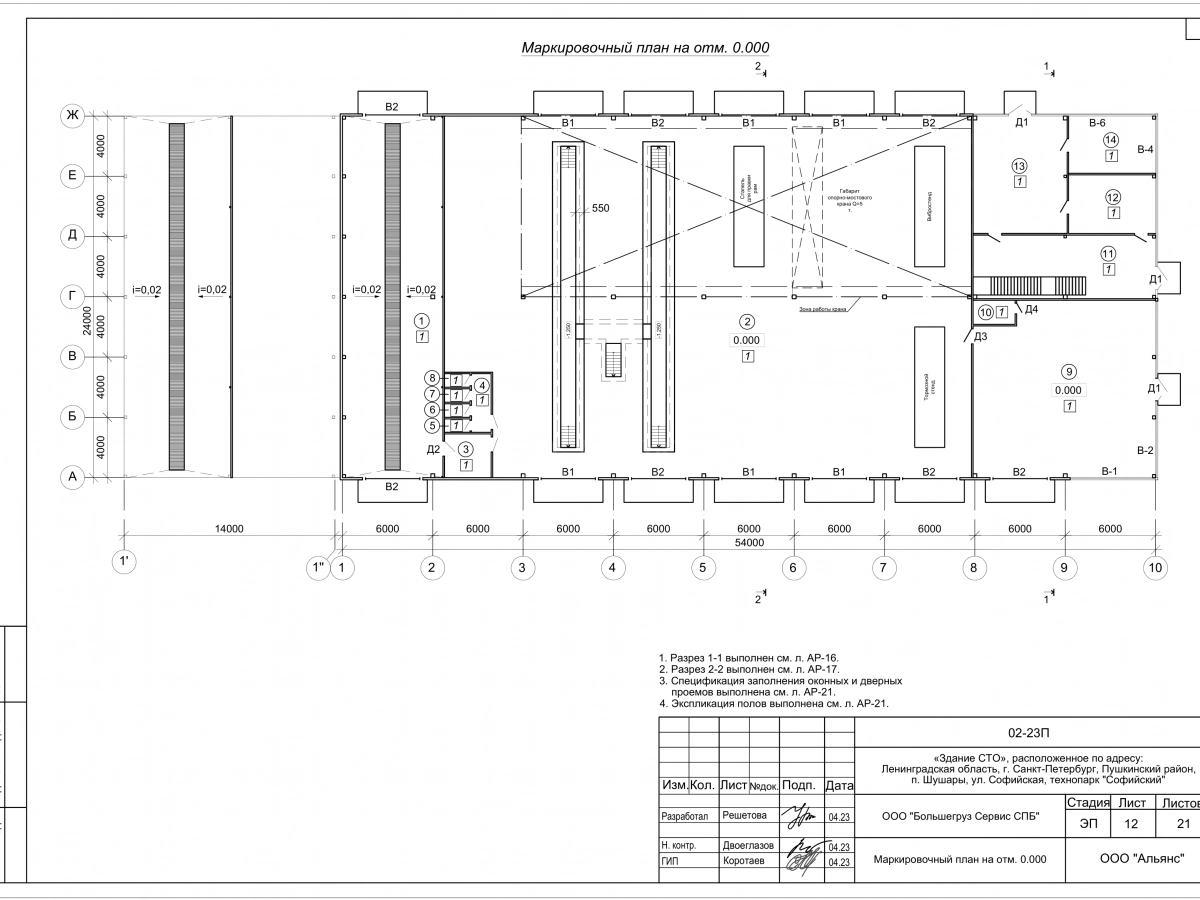 3D визуализация СТО с АБК с навесом  из сэндвич-панелей - фото 10
