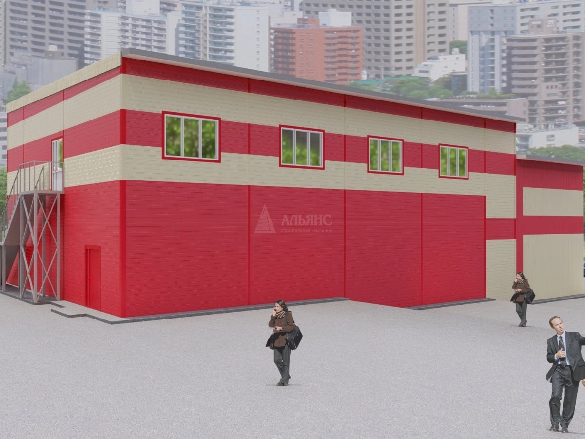 3D визуализация СТО из сэндвия-панеелей - фото 2